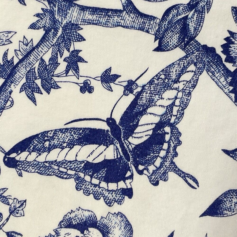 Bill Blass White Floral Print Capri Jeans Women's 8 Perfect Fit High Rise Mom - Picture 15 of 16